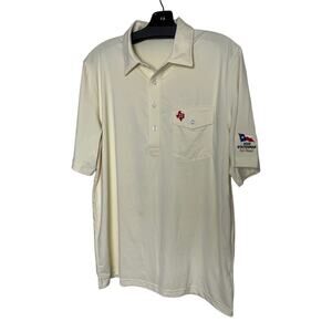 Criquet | Men's Size M Polo 2023 Statesman Fall Classic Golf Shirt Yellow